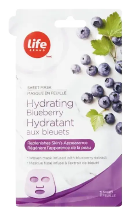 Life Sheet Mask Hydrating Blueberry