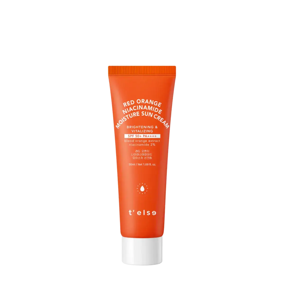 T'else Red Orange Niacinamide Moisture Sun Cream SPF 50+ PA++++