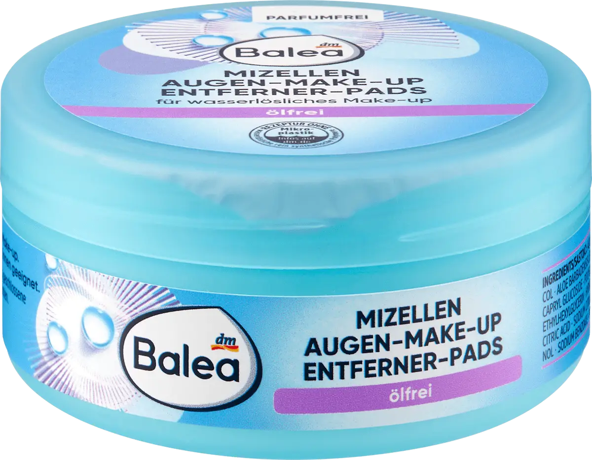 Balea Mizellen Augen-Make-Up Entferner-Pads Ölfrei