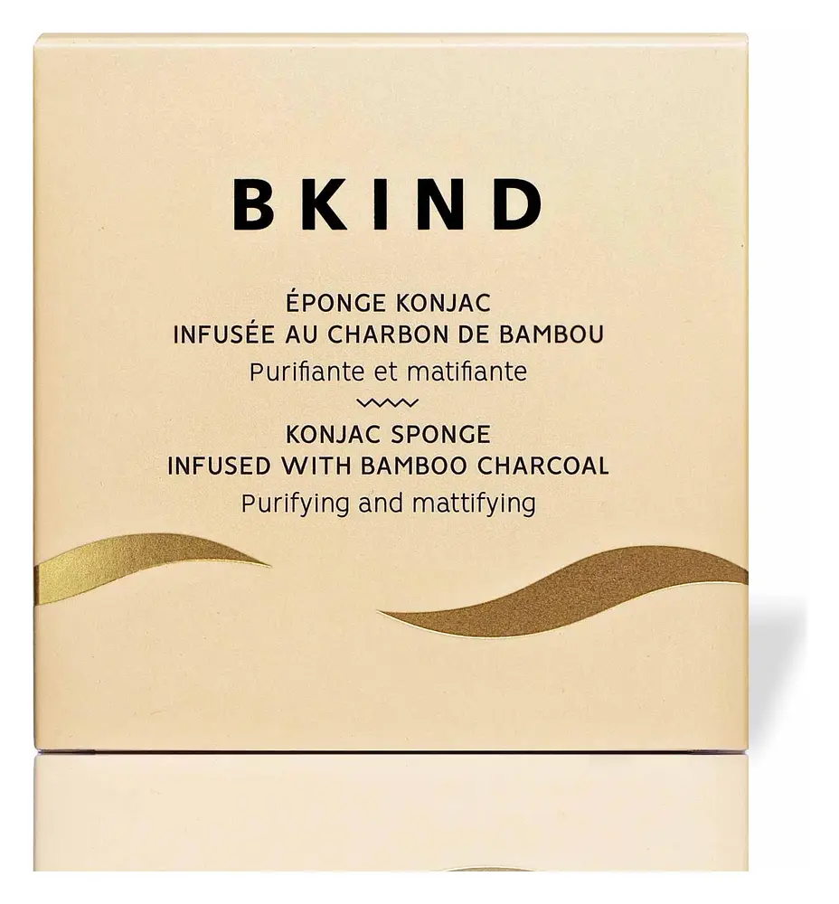 BKIND Cleansing Konjac Sponge Purifying Bamboo Charcoal