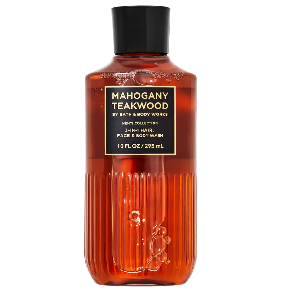 Bath & Body Works Mahogany Teakwood 3-In-1 Hair, Face & Body Wash