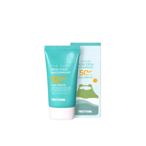 Pretty Skin The Pure Jeju Cica Waterproof Sun Cream SPF 50+