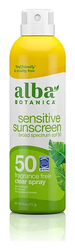 Alba Botanica Sensitive Sunscreen Fragrance Free SPF 50