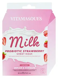 Vitamasques Probiotic Strawberry Milk Sheet Mask