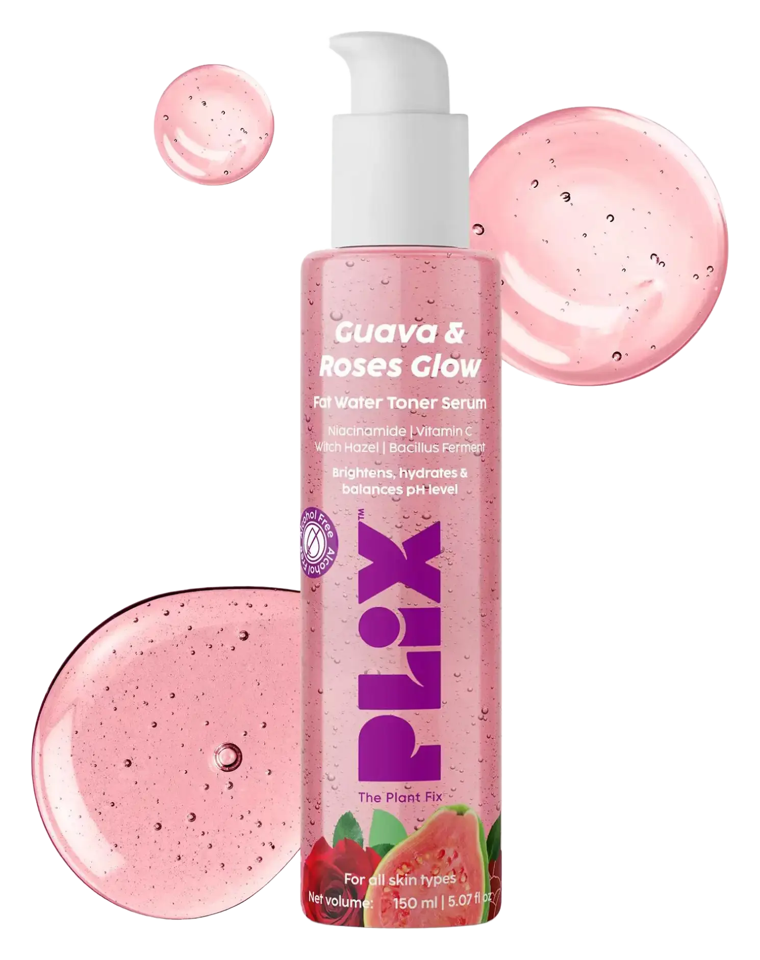 Plix Guava & Roses Glow Fat Water Toner Serum