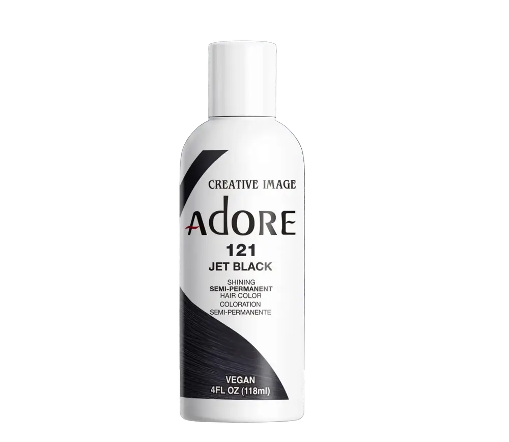 Adore Semi Permanent Hair Color 121 Jet Black