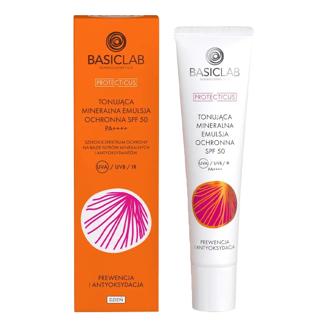 BasicLab Protecticus Tonująca Mineralna Emulsja Ochronna SPF 50 PA++++