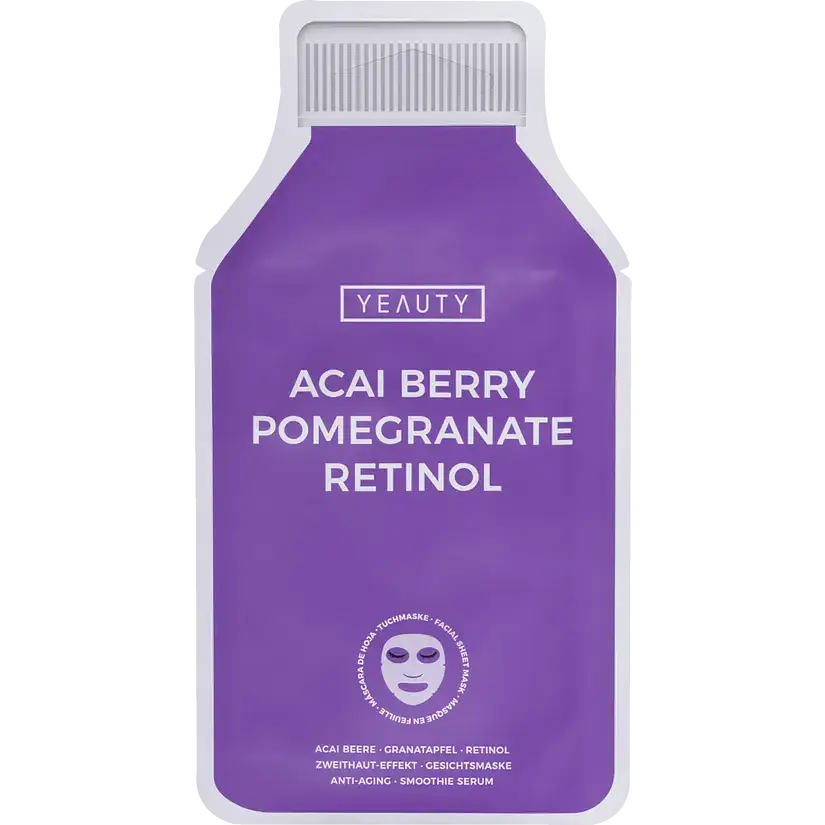 Yeauty Smoothie  Sheet Mask Acai Berry Pomegranate Retinol