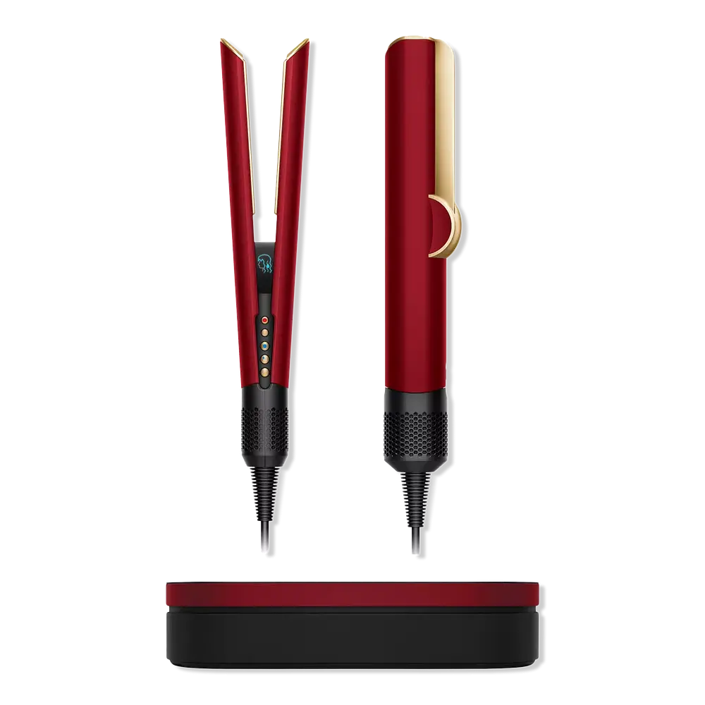 Dyson Airstrait Straightener Red Velvet / Gold
