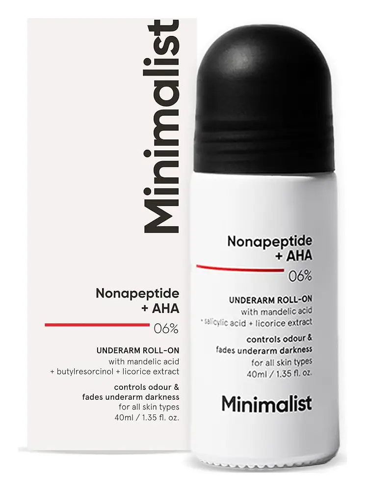 Minimalist Nonapeptide + AHA 6% Underarm Roll-On