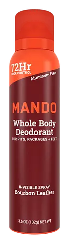 Mando Invisible Spray Deodorant Bourbon Leather