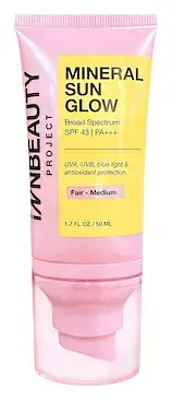 iNNBEAUTY PROJECT Mineral Sun Glow Broad Spectrum SPF 43 PA +++ Fair-Medium