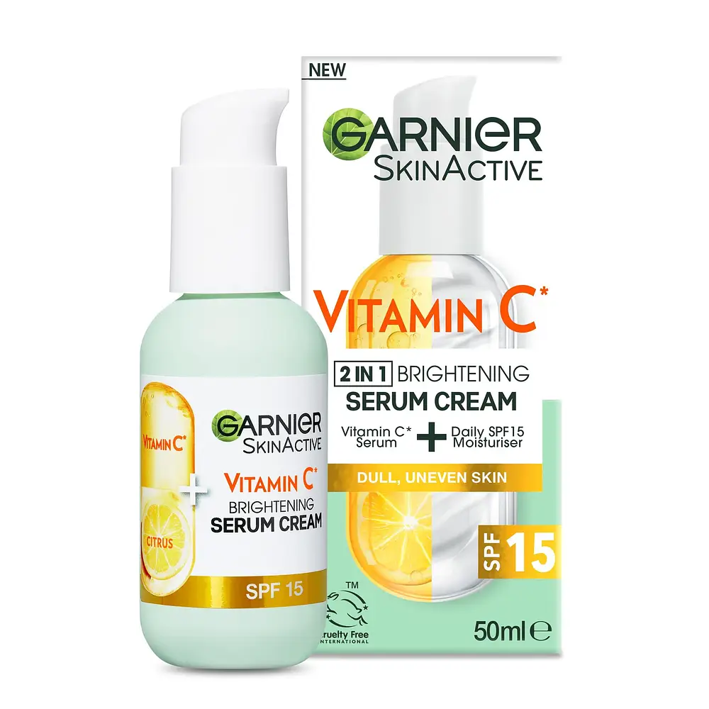 Garnier Vitamin C 2-In-1 Brightening Serum Cream Australia
