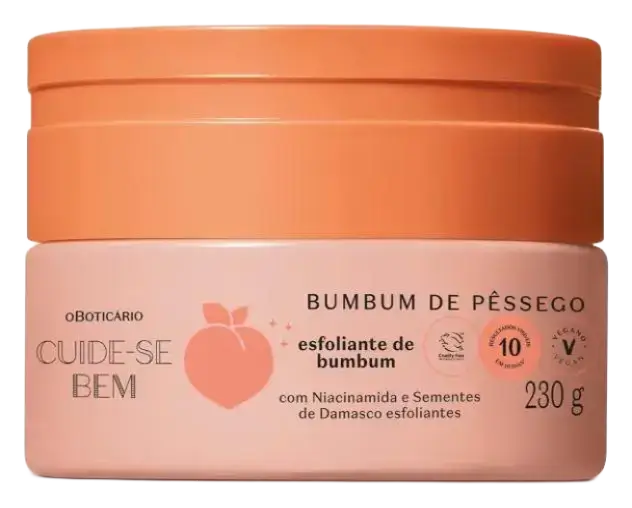 O Boticário Esfoliante De Bumbum Cuide-Se Bem Bumbum De Pêssego