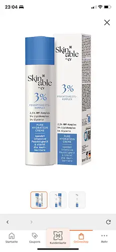 Cadea Vera Skinable by CV 3% Feuchtigkeitskomplex Pure Hydration Creme