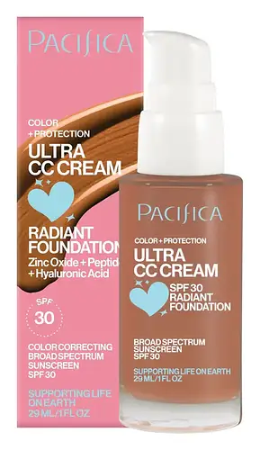 Pacifica Ultra CC Cream Radiant Foundation SPF 30 Warm/Tan