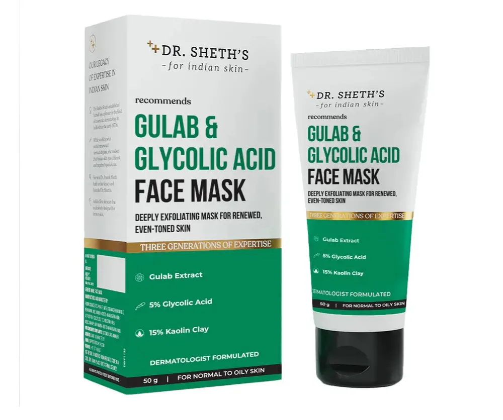 Dr. Sheth's Gulab and Glycolic Acid Face Mask
