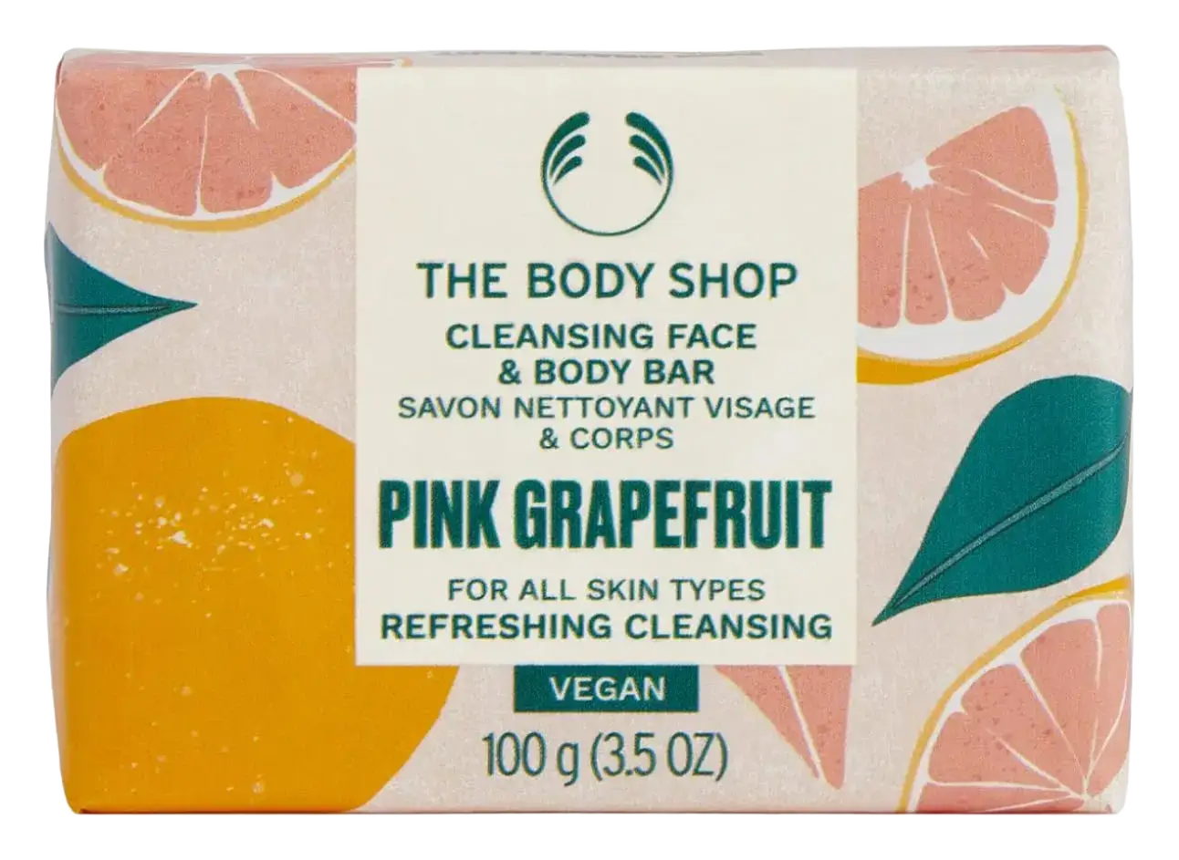 The Body Shop Cleansing Face & Body Bar Pink Grapefruit
