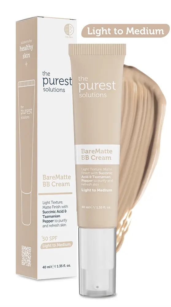 The Purest Solutions BareMatte BB Cream SPF 50+ Light To Medium