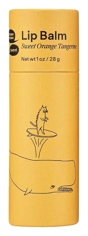 Meow Meow Tweet Vegan Lip Balm Sweet Orange Tangerine