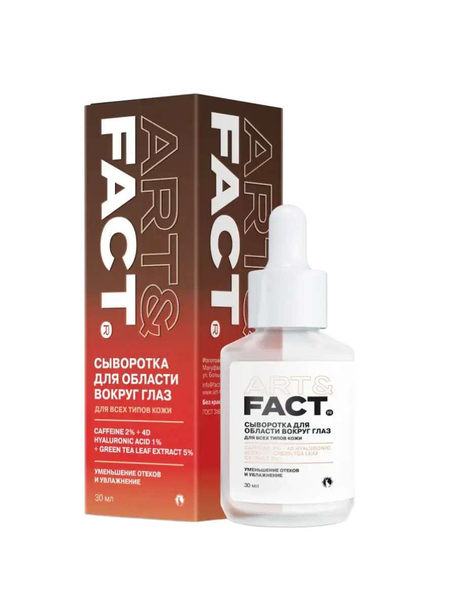 Art & Fact Caffeine 2% + 4D Hyaluronic Acid 1% + Green Tea Leaf Extract 5%