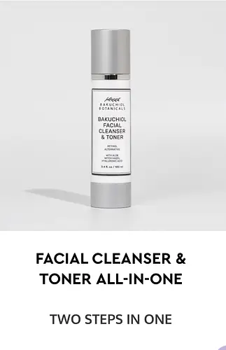 Bakuchiol Botanicals facial cleanser toner-all-in-one
