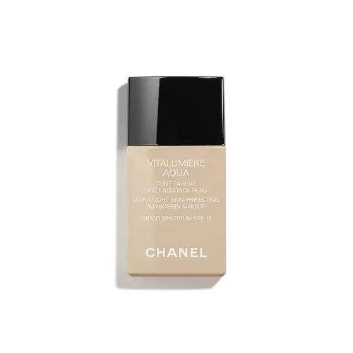 Chanel Vitalumière Aqua Ultra-Light Skin Perfecting Sunscreen Makeup SPF 15 12 Rose