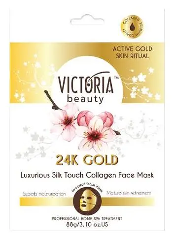 Victoria Beauty 24K Gold Luxurious Silk Touch Collagen Face Mask