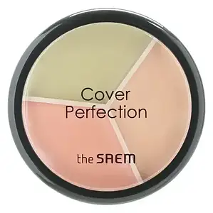 The Saem Cover Perfection Triple Pot Concealer 1 Correct Beige