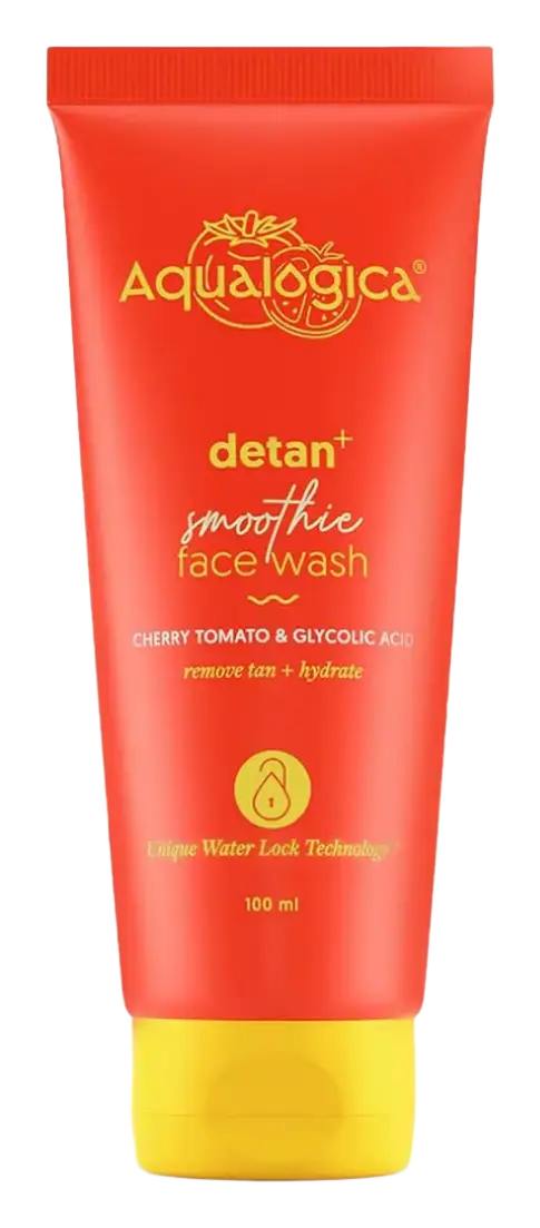 Aqualogica Detan+ Smoothie Face Wash With Cherry Tomato & Glycolic Acid