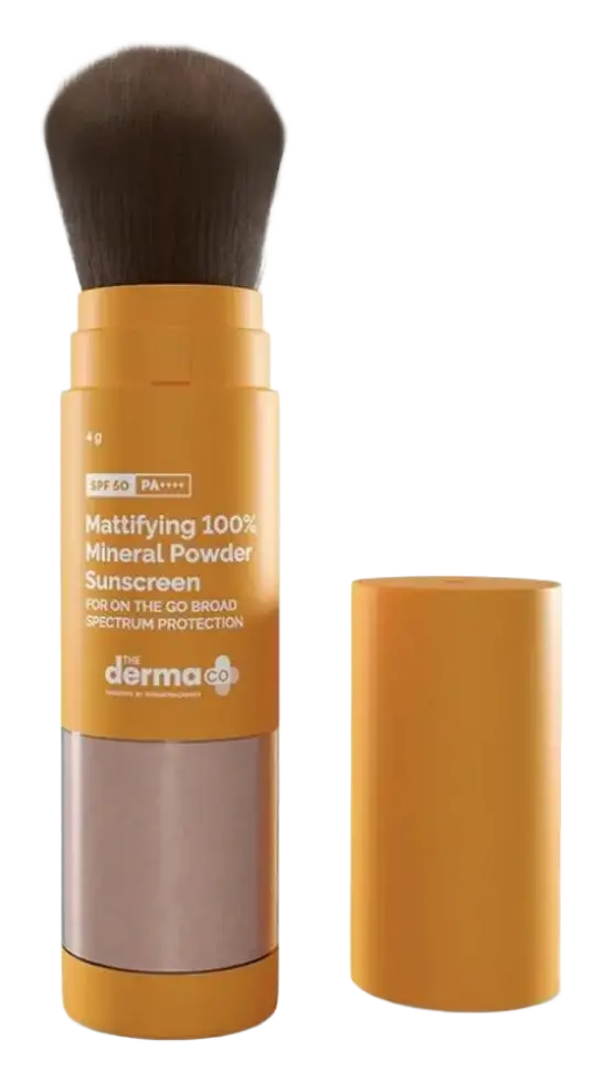 The Derma Co Mattifying 100% Mineral Powder Sunscreen SPF 50 PA++++