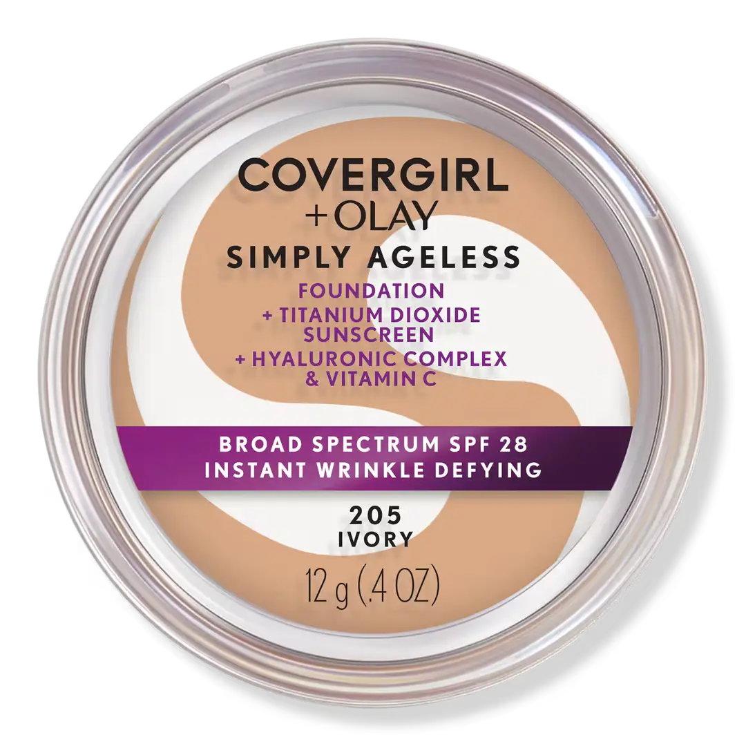 Covergirl Simply Ageless Instant Wrinkle Defying Foundation SPF 28 205 Ivory