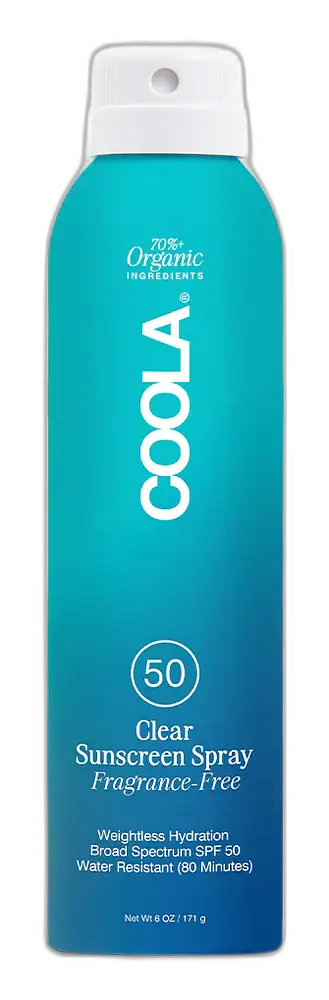 COOLA Classic Body SPF 50 Fragrance Free Sunscreen Spray