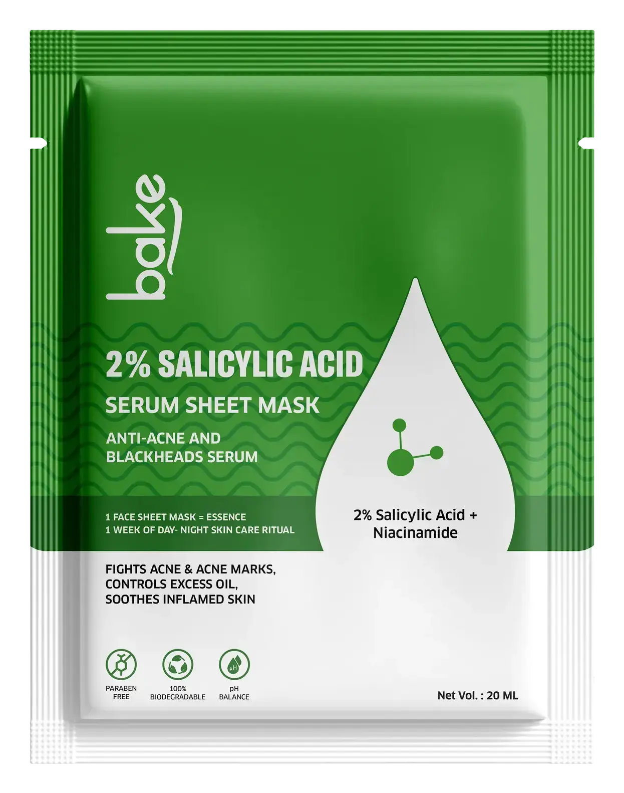 Bake Serum Sheet Mask 2% Salicylic Acid