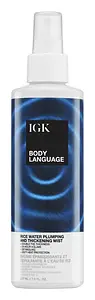 IGK Hair Body Language Rice Water Plumping and Thickening Hair Mist