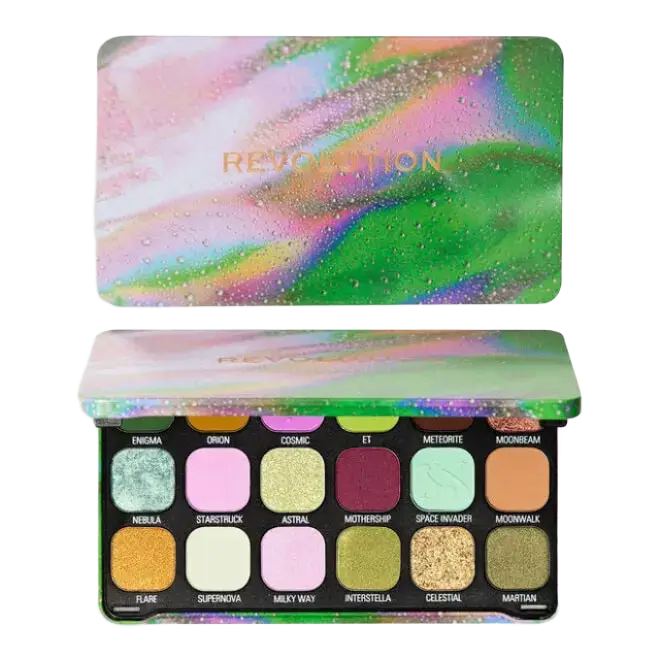 Revolution Beauty Forever Flawless Eyeshadow Palette Astro Nova Green