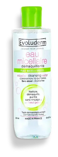 Evoluderm Micellar Cleansing Water Combination Skin