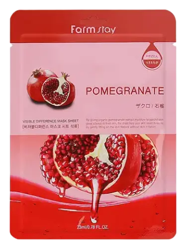 Farm Stay Visible Difference Mask Sheet Pomegranate