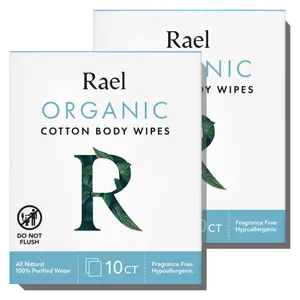 Rael Organic Cotton Body Wipes