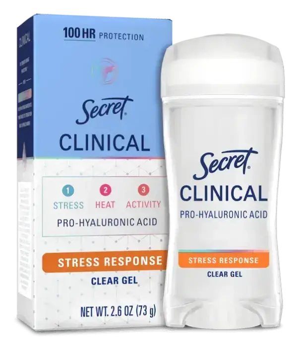 Secret Clinical Strength Clear Gel Antiperspirant Stress Response