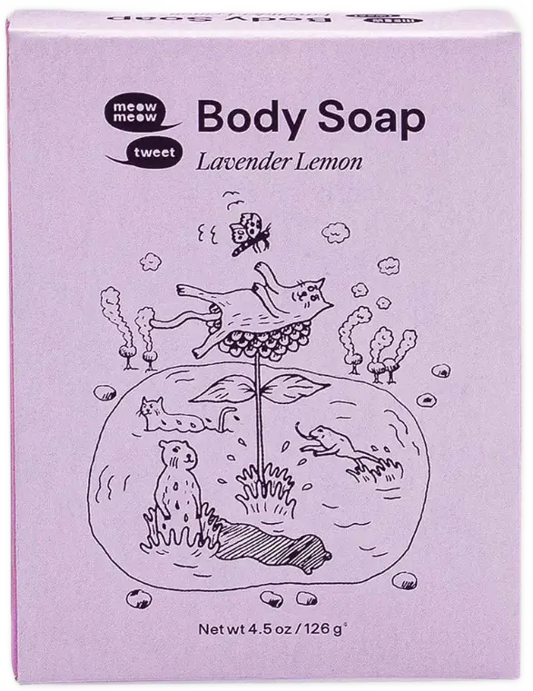 Meow Meow Tweet Body Soap Lavender Lemon