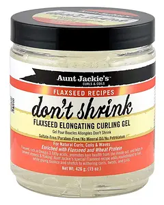 Aunt Jackie's Curls & Coils Don't Shrink Flaxseed Elongating Curling Gel