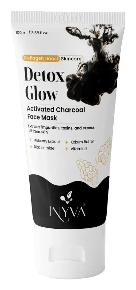 INYVA Detox Glow Activated Charcoal Face Mask