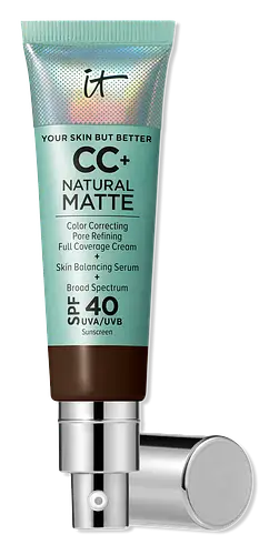 IT Cosmetics CC+ Cream Natural Matte Foundation SPF 40 Deep Cool