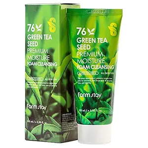 Farm Stay 76 Green Tea Seed Premium Moisture Foam Cleansing