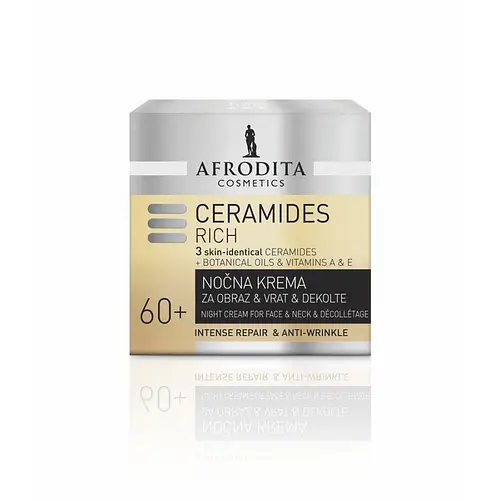 Afrodita Ceramides Rich Night Cream For Face & Neck & Décollétage