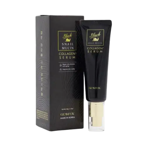 GLAMFOX Black Snail Mucin Collagen Serum