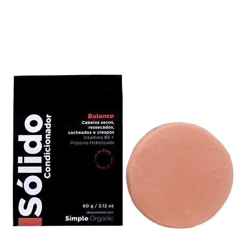 Simple Organic Isólido Condicionador Em Barra Balance