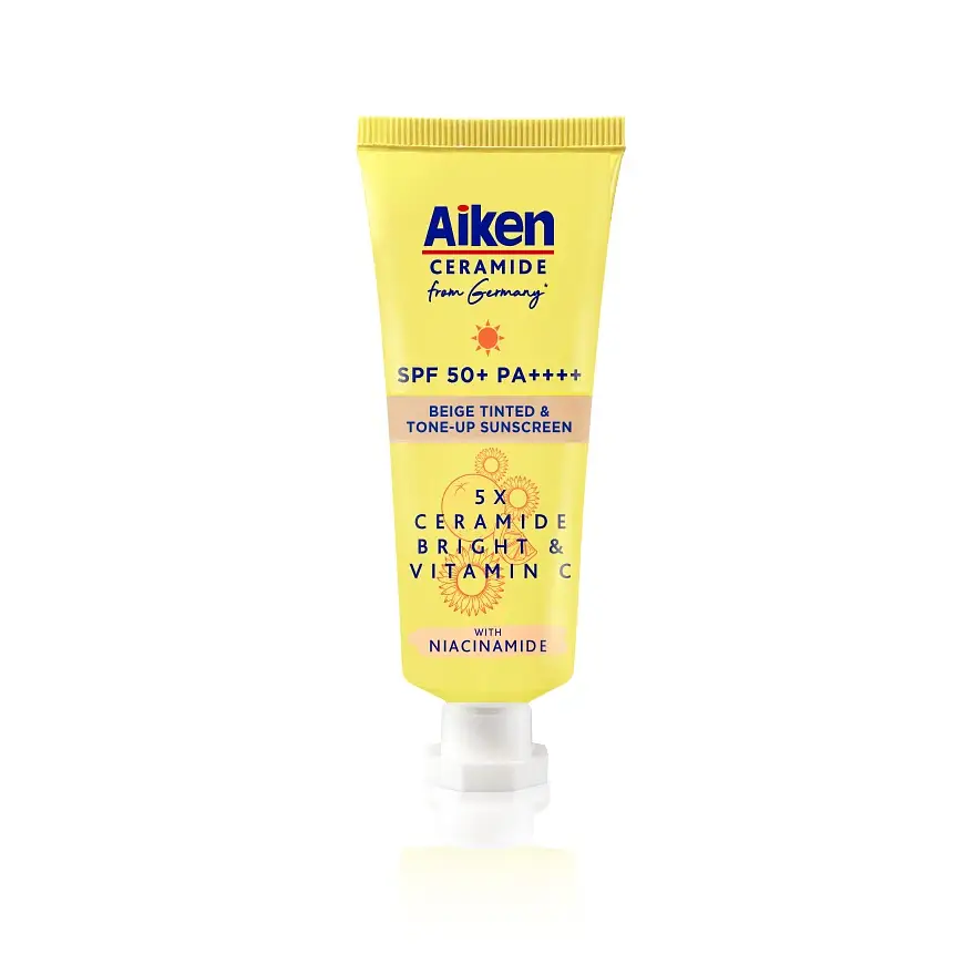 Aiken Ceramide Bright Tinted & Tone-Up Sunscreen SPF 50+
