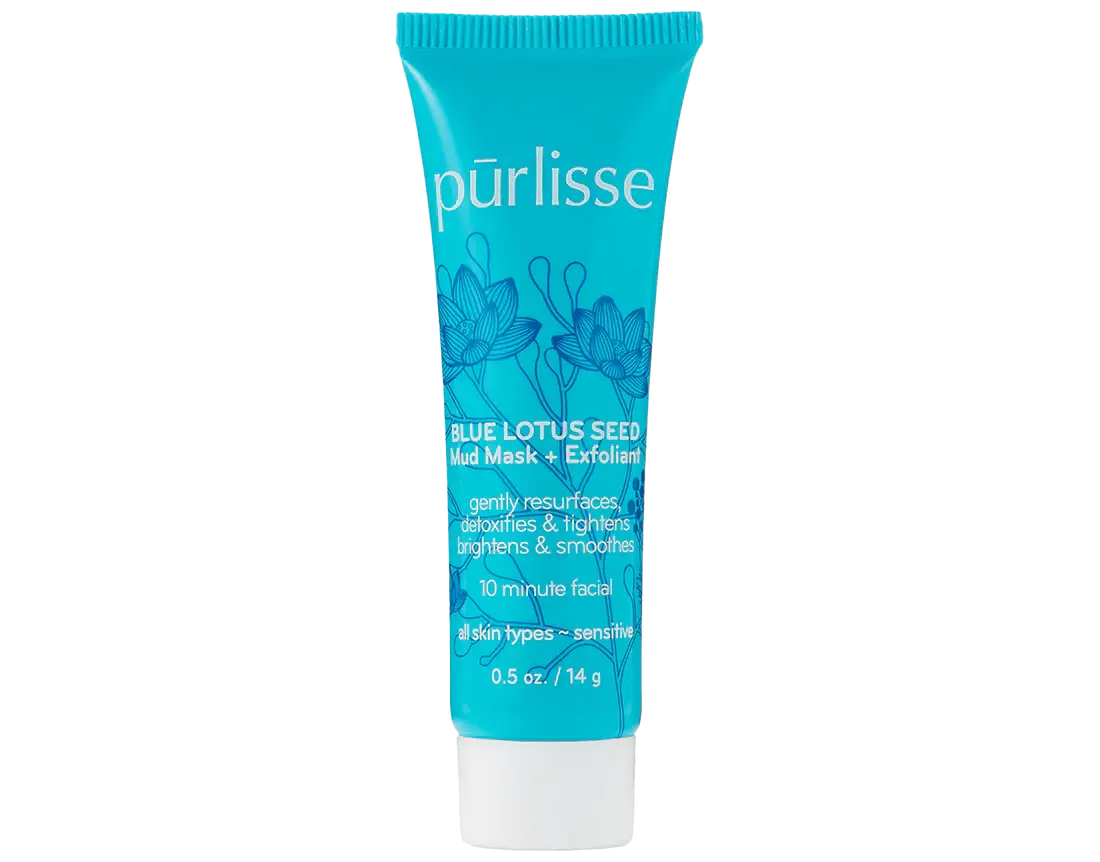 Purlisse Blue Lotus Seed Mud Mask + Exfoliant